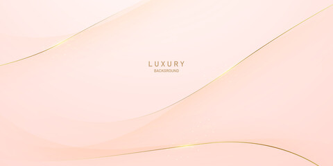 luxury background design decorated with golden lines vector illustration