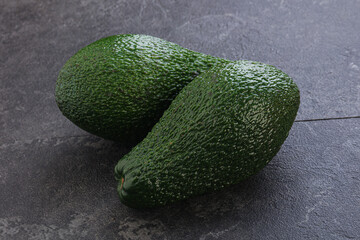 Fresh ripe green organic exotic avocado