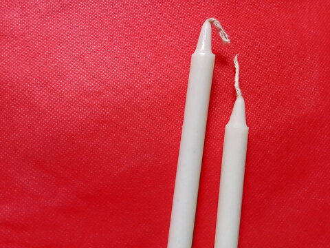 candle in background red