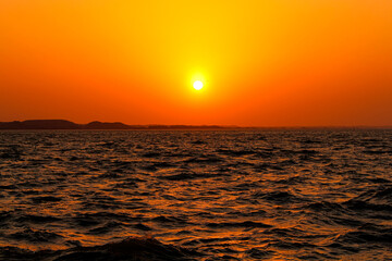 霞ヶ浦の夕焼け