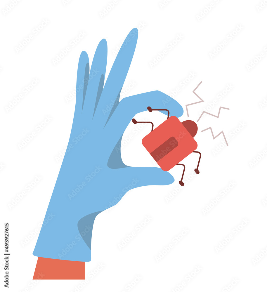 Poster cyber or web security. digital data protection and database safety