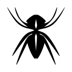 black and white spider tattoo icon background 