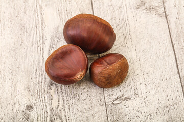 Organic natural sweet Chestnut heap