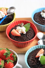 chocolate steam cake brownie