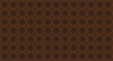 mandala vector background, coffee color