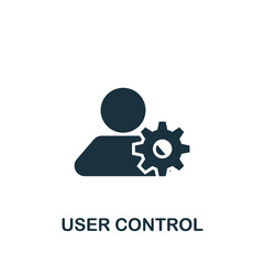 User Control icon. Monochrome simple icon for templates, web design and infographics