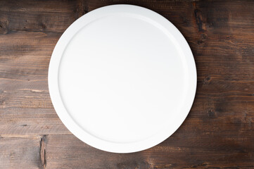Empty plate template food table