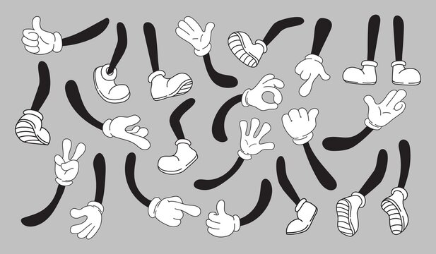 Cartoon gloves vector hot sale