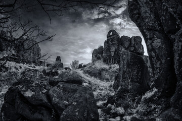 Roche infrared black and white cornwall uk 