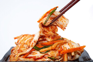 kimchi with Chopsticks, korean food
