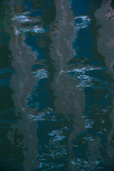 Naklejka premium Abstract Background or texture of colorful reflection on the water.
