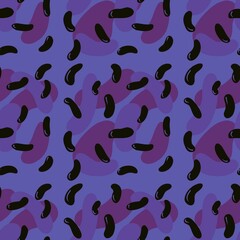 Abstract seamless beans pattern for fabrics and packaging and gifts and cards and linens and kids