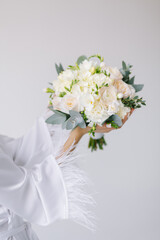 Obraz na płótnie Canvas white wedding bouquet