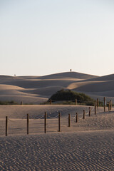 sunset on the dunes