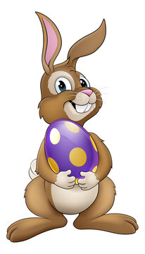 recommend clip art: Easter Bunny Cartoon Rabbit With Giant Egg