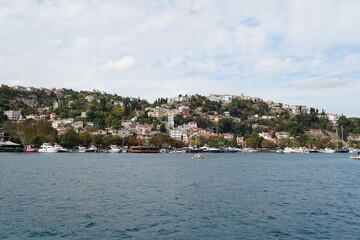 Fototapeta na wymiar Istanbul city view from Turkey's Bosphorus