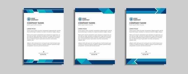 modern corporate letterhead template design