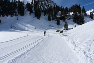 Flumserberg, Skiers, snowboarders, carvers, families all enjoy their time on the ski runs of winter...