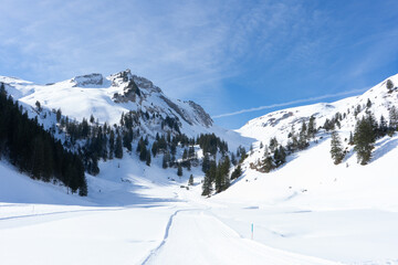 Flumserberg, Skiers, snowboarders, carvers, families all enjoy their time on the ski runs of winter sports resort located directly above Lake Walen. 65 km of perfectly groomed slopes invite you.