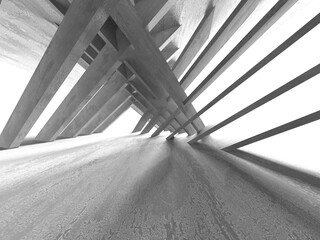 Abstract architecture interior background. Empty concrete room