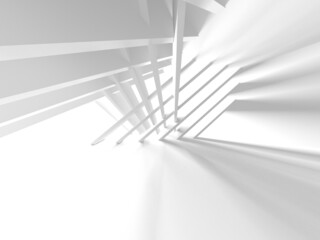 Illuminated corridor interior design. Empty Room Interior Background