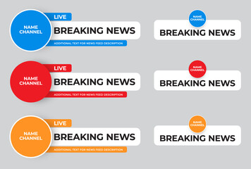 Vector lower third of the screen for titles and titles.