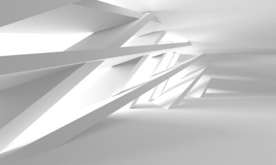 White Modern Background. Abstract Building Concept