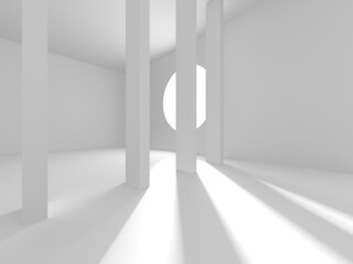 Abstract White Architecture Design Concept