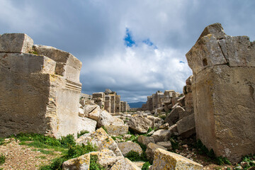 Fototapeta na wymiar St Simon Monastery ruins in Hatay Province of Turkey