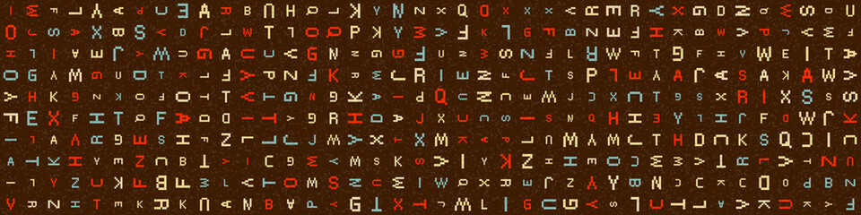 Abstract Geometric Pattern generative computational art illustration