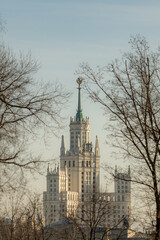 Soviet building in the Moscow.