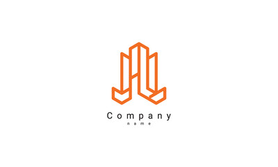 Real estate logo template, housing & office business