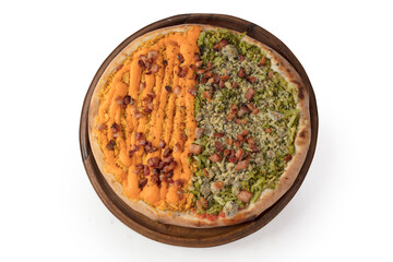 pizza sabores queijo vegetariana cozinha comida