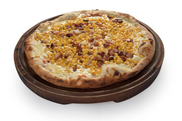 pizza cozinha italiana queijo bacon milho