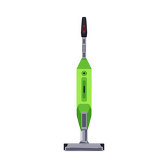 Cordless handheld vacuum cleaner flat cartoon vector illustration isolated.