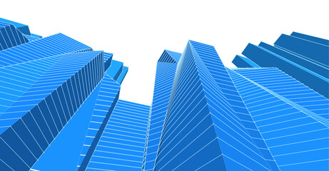 Fototapeta na wymiar ​​abstract architecture 3d illustration background