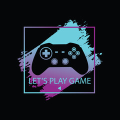 Game illustration typography t-shirt and apparel design