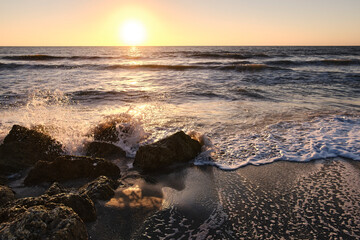 Romantischer Sonnenuntergang an der Golfk&uuml;ste (Florida, USA)