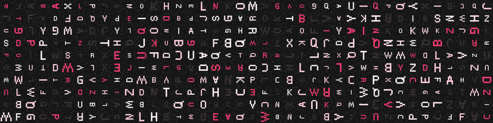 Abstract Geometric Pattern generative computational art illustration