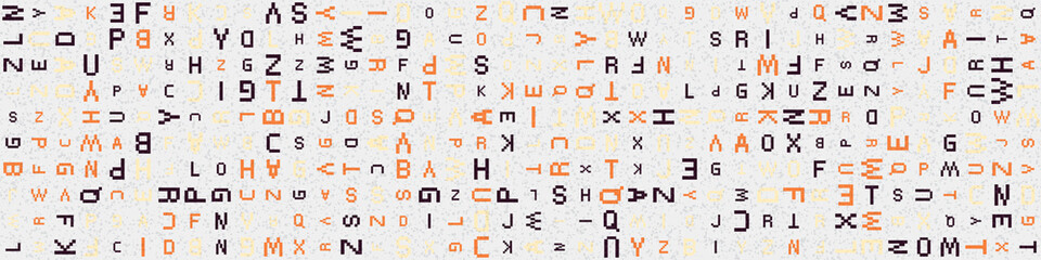 Abstract Geometric Pattern generative computational art illustration