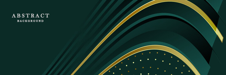 Tosca and gold banner design