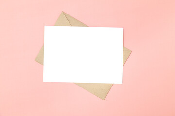 Wedding invitation or greeting card mockup © flipper1971