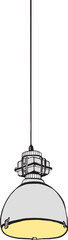 Loft Lamp Contour Hand Drawn Illustration © Good Studio