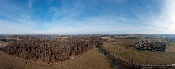 Blick &uuml;ber den Harz zur Rappodetalsperre