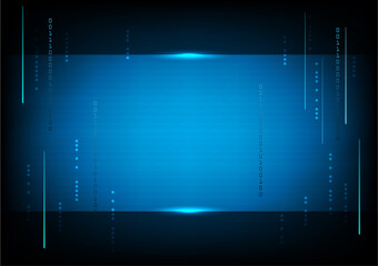 Abstract futuristic background in blue color. Hi-tech technology concept.