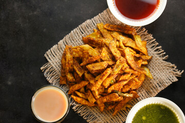 Crispy Fried Greasy Potato Chips