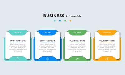 Steps Timeline Infographics Template Design