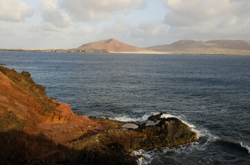 South of Montana Clara and northwest of La Graciosa. Archipelago Chinijo Natural Park. Canary Islands. Spain.