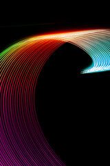 Tapeta kolorowa tęcza długa ekspozycja © Kacper