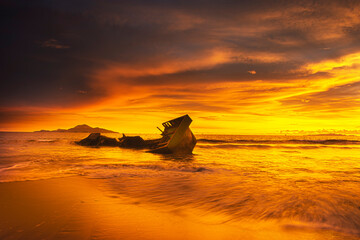 boat on the beach